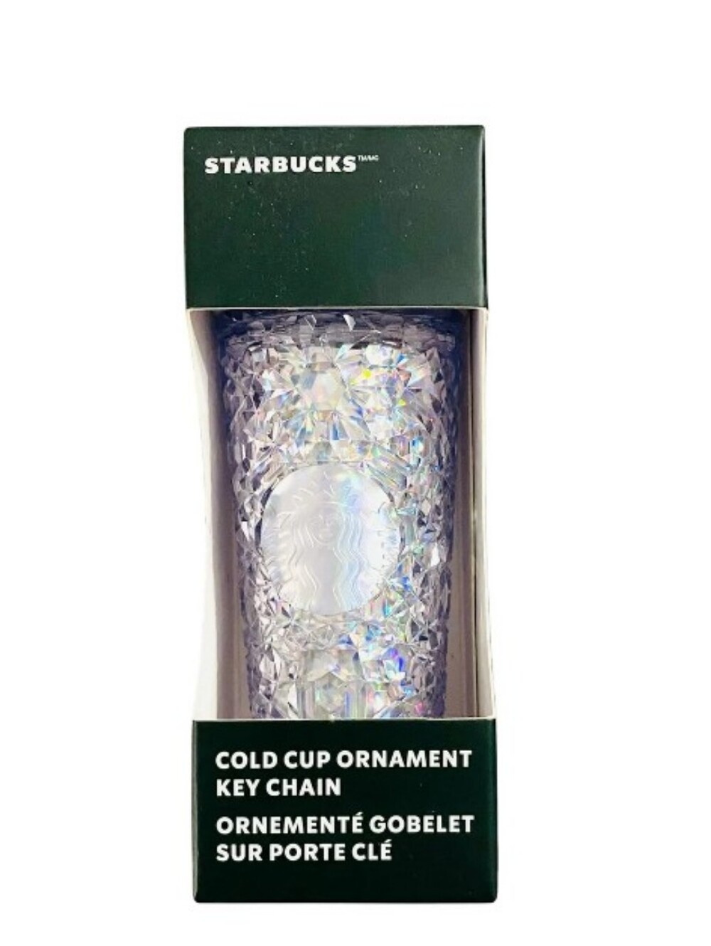 Starbucks-Cold Cup Keychain/Ornament (Clear Gem 💎)